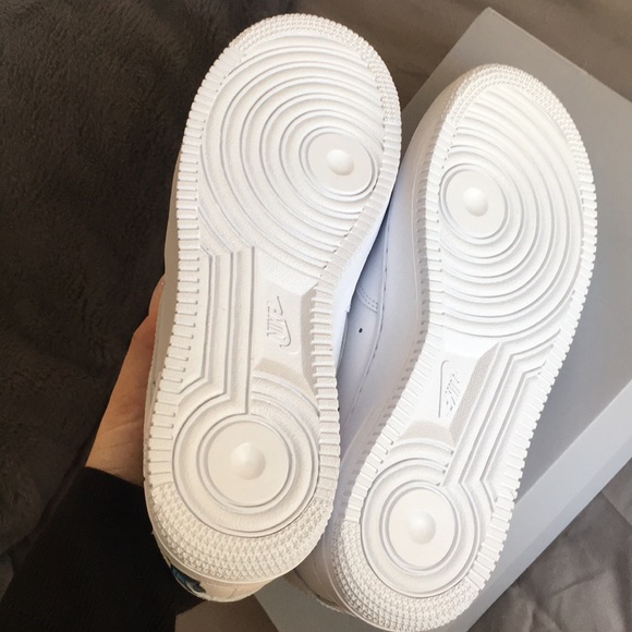 SOLD OUT - Blue Butterfly Air Force Ones - Picture 4 of 5